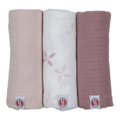 Uutuus! Lodger Swadler Solid Matcha puuvillainen vaippa Rose 70x70 cm 3 kpl. SWM 107
