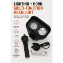 JOHORSE Rechargeable Bike Light with 120dB Horn, USB Rechargeable LED Bicycle Headlight, High/Low Beam, IPX4 Waterproof, Front C JOHORSE Rechargeable Bike Light with 120dB Horn, USB Rechargeable LED Bicycle Headlight, High/Low Beam, IPX4 Waterproof, Front C