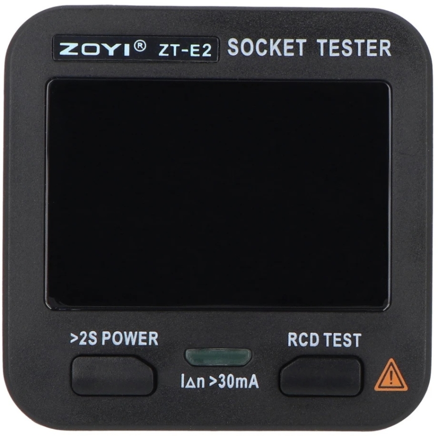 230 V electrical outlet tester with RCD, NCV and voltage measurement - ZOYI ZT-E2 – 2