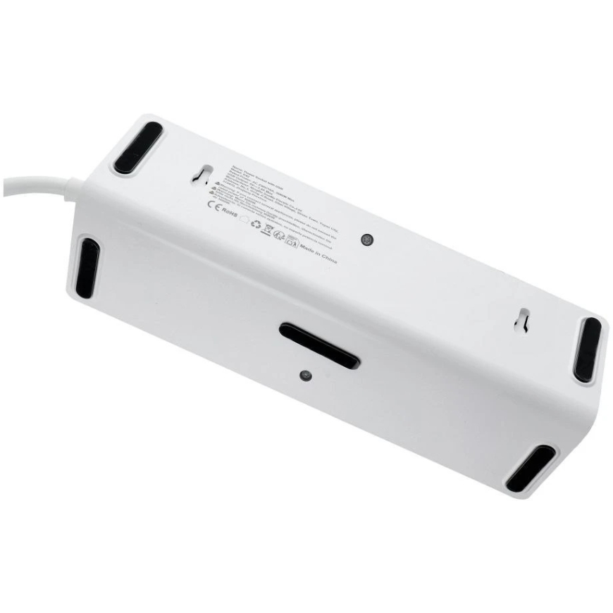 OEM pistik 4 väljundiga, maks. 3680W, 2x USB A, 2x Type C portidega 2m toitekaabli E42 valge – 5