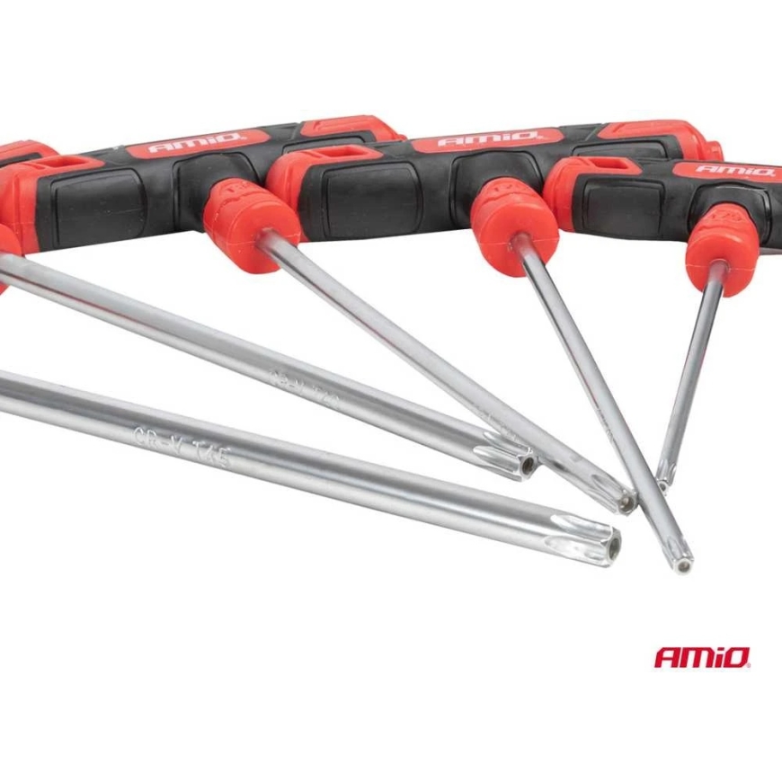 Torx atslēgu komplekts ar T formas rokturi, 8 gab. AMIO-04827 – 3