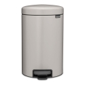 BRABANTIA мусорное ведро с педалью NewIcon 12 л Soft Grey 252303 (8710755252303)