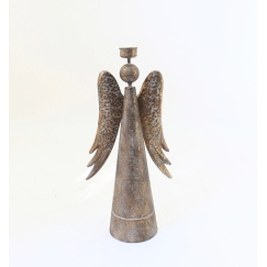 Mondex Since 1986 SANTA LILA Candlestick Angel 24x14x51cm
