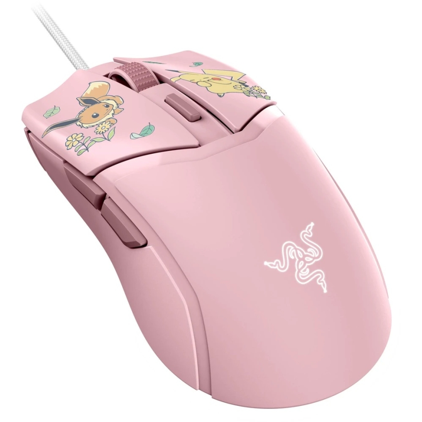 Razer Cobra Gaming Mouse, Wired, 8,500 DPI, Chroma RGB – Pikachu/Eevee – 2