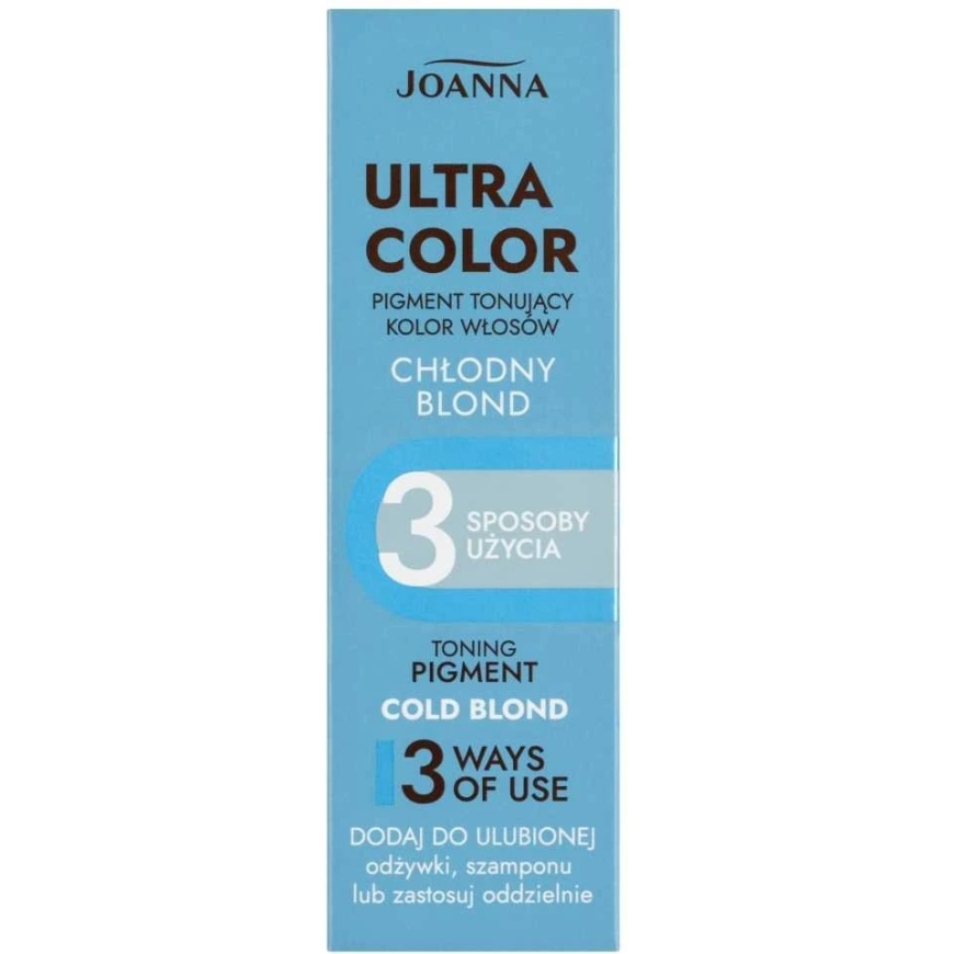 Joanna Ultra Color Pigment Cool vaaleille hiuksille, 100 ml – 2