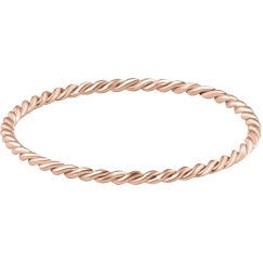 Troli Minimalist Gold-Plated Rose Gold Ring