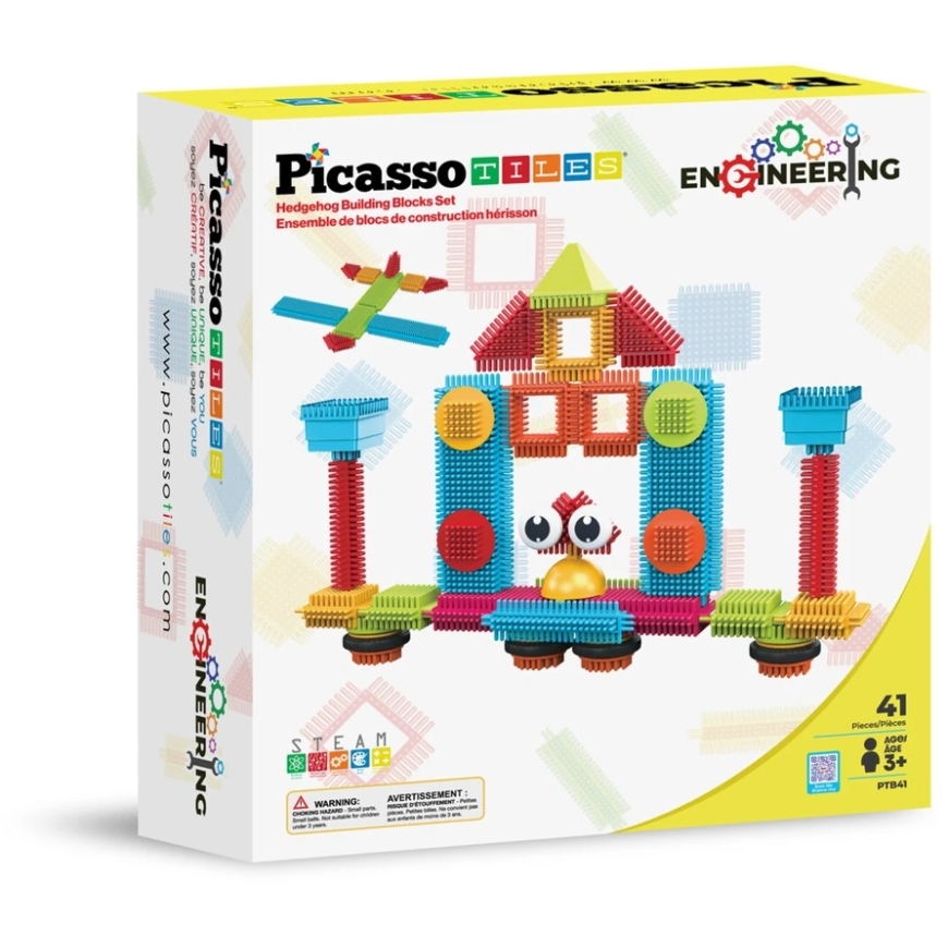 PICASSO TILES Magnetic Constructor HedgeHog blocks 41 pcs, PTB41 – 4