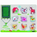Woody pusle 91184 Eco puidust harivad ja lõbusad mõistatused - Taluloomad (10 tk) 3-aastastele ja vanematele lastele (30x21cm) Woody pusle 91184 Eco puidust harivad ja lõbusad mõistatused - Taluloomad (10 tk) 3-aastastele ja vanematele lastele (30x21cm)