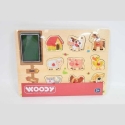 Woody pusle 91184 Eco puidust harivad ja lõbusad mõistatused - Taluloomad (10 tk) 3-aastastele ja vanematele lastele (30x21cm) Woody pusle 91184 Eco puidust harivad ja lõbusad mõistatused - Taluloomad (10 tk) 3-aastastele ja vanematele lastele (30x21cm)