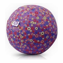 Akcija! Bubabloon latekso balionas su audinio apvalkalu Circles Purple