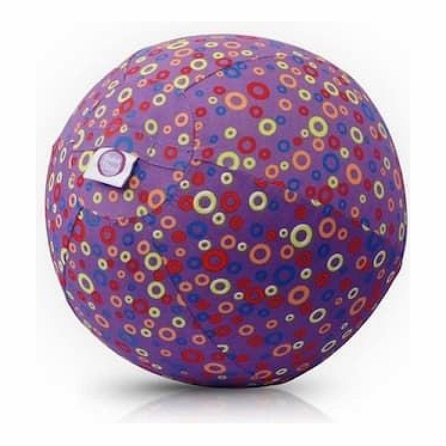 Akcija! Bubabloon latekso balionas su audinio apvalkalu Circles Purple