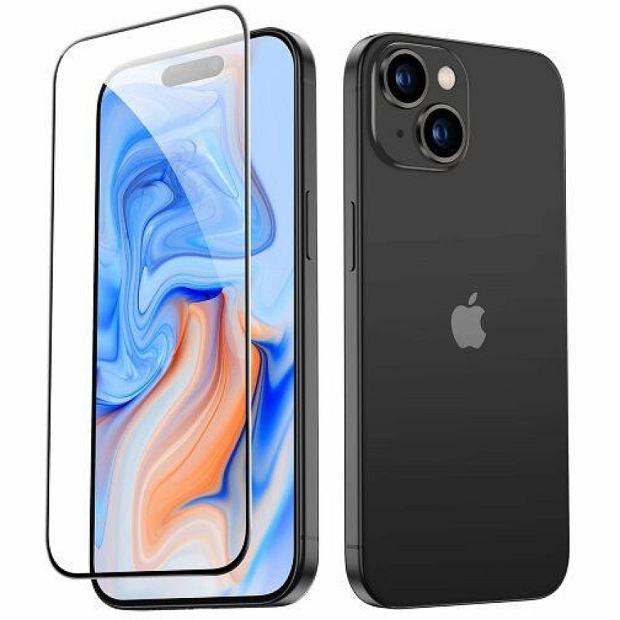 Kaalutud klaas ESR iPhone 15 jaoks 1 tk. (selge)