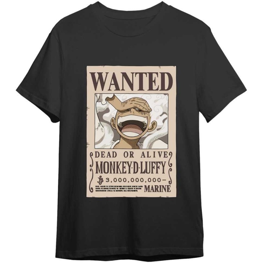 Toei Animation One Piece Monkey D. Luffy Wanted täiskasvanute T-särk