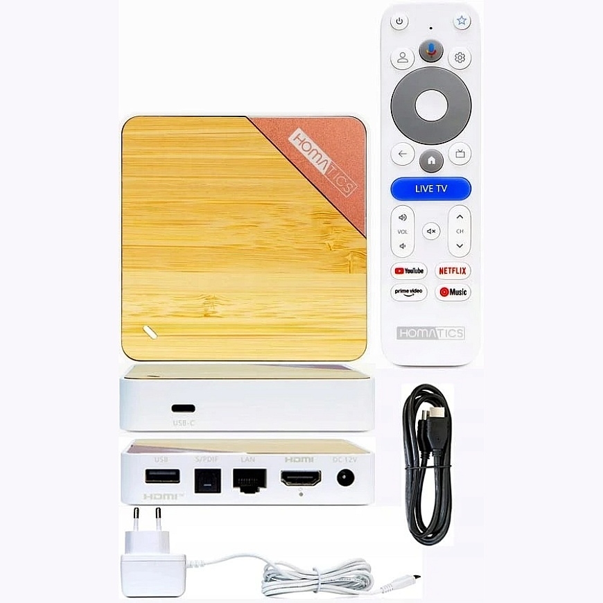 Homatics Box 4K V2 "Google TV" multimedia player, "Wi-Fi 6", "Bluetooth", 32 GB, DTS and "Dolby Atmos" – 2