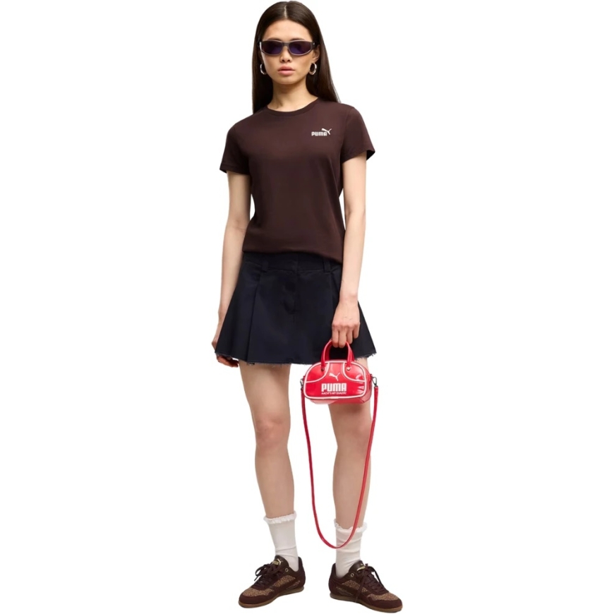 Sieviešu T-krekls Puma ESS Small No.1 Logo Tee(s) tumši brūns 682373 33 (M) – 4
