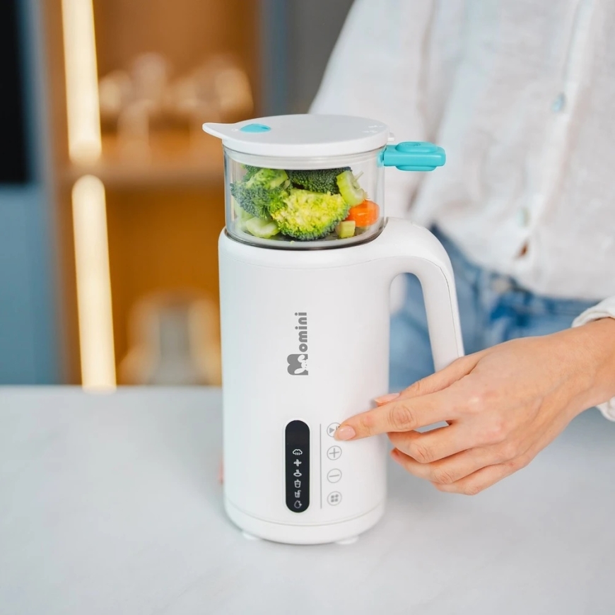 Momini 6in1 Tvaika Mikseris ar Piena Gatavošanas Funkciju TinyCook – 5