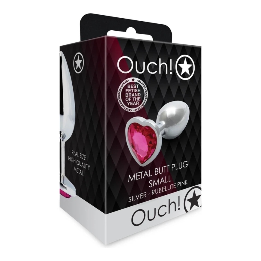 Ouch By Shots Südame Geemant Anusplokk - Väike – 3