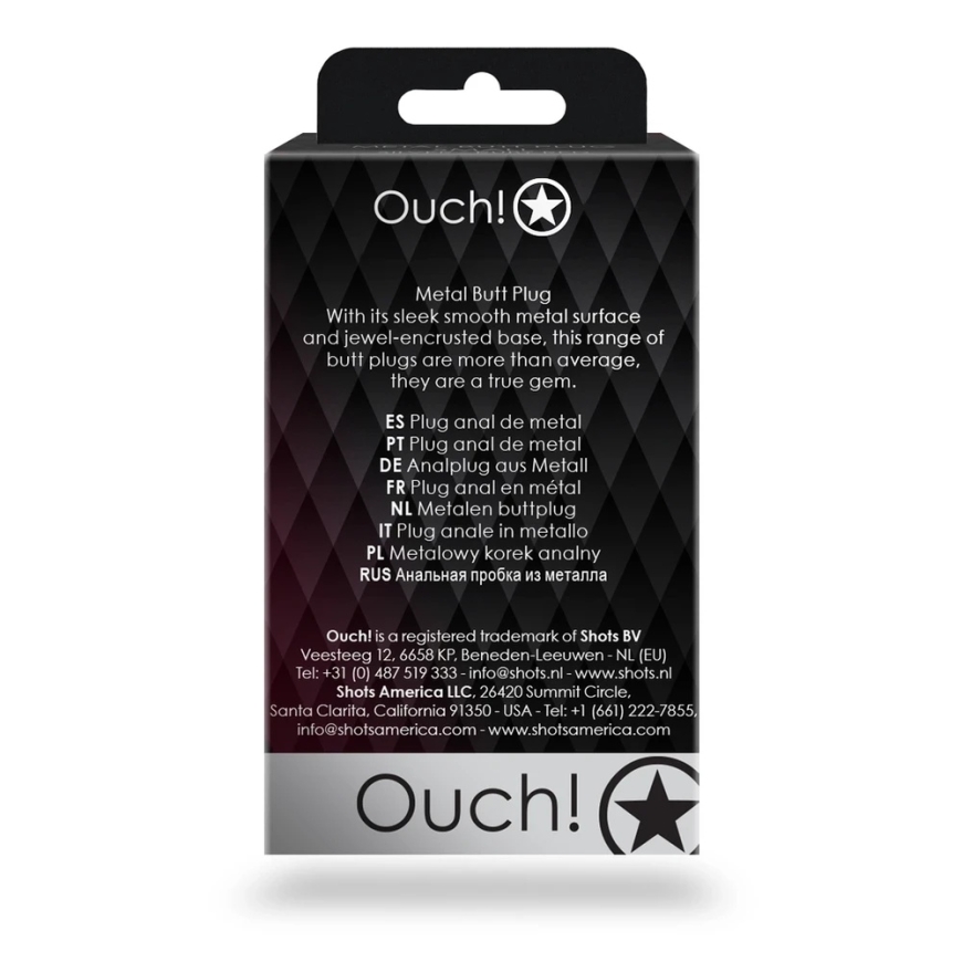 Ouch By Shots Heart Gem Butt Plug - Small – 4