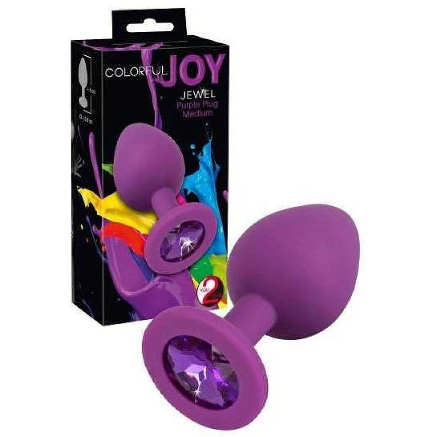 Värikäs Joy Jewel Violetti Pistoke – 3