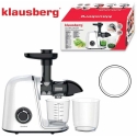 Sulčiaspaudė Lėtaeigė sulčiaspaudė vaisiams ir daržovėms, horizontali, balta, 150 W, Klausberg KB-7869 Sulčiaspaudė Lėtaeigė sulčiaspaudė vaisiams ir daržovėms, horizontali, balta, 150 W, Klausberg KB-7869