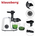 Lēnas sulcītājs augļiem un dārzeņiem, horizontāls, balts, 150 W, Klausberg KB-7869 Lēnas sulcītājs augļiem un dārzeņiem, horizontāls, balts, 150 W, Klausberg KB-7869