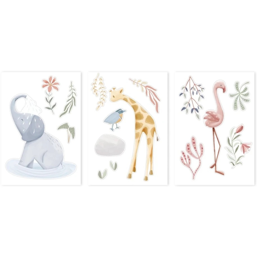 Little Dutch Wall Sticker Set ´Blooming Safari´