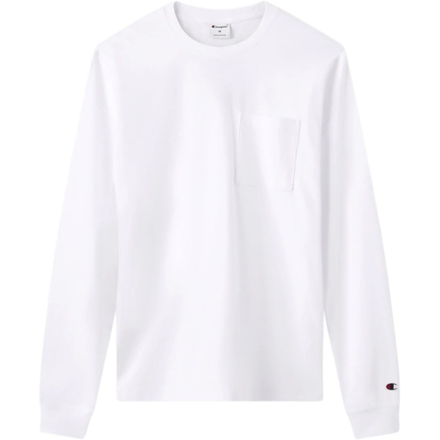 Meeste Champion LS Tee T-särk valge 222507 WW001 (M) – 2
