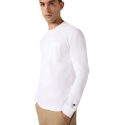 Miesten Champion LS Tee -paita valkoinen 222507 WW001 (M) Miesten Champion LS Tee -paita valkoinen 222507 WW001 (M)