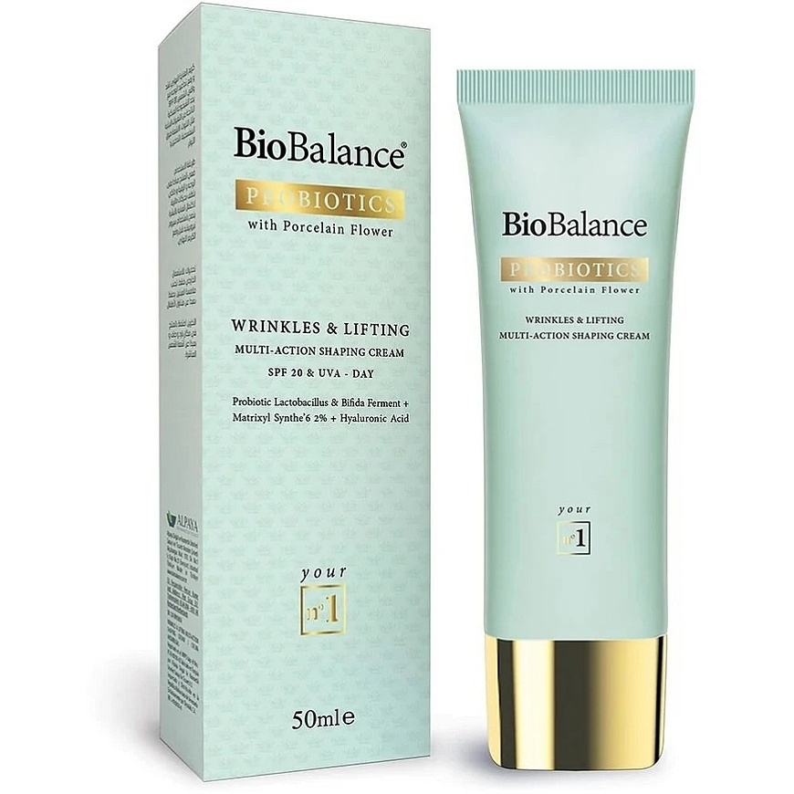 Bio Balance Wrinkle & Lifting многофункциональный формирующий, увлажняющий и против морщин дневной крем для лица и шеи SPF 20, 5