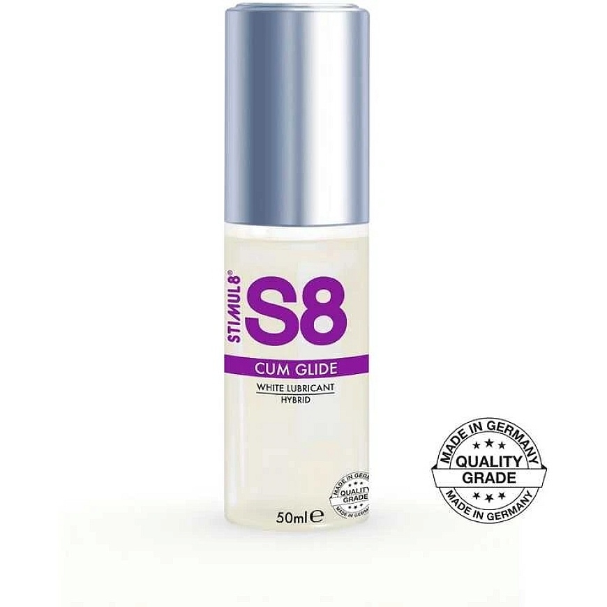 Stimul8 S8 Hübriidne Cum Lube 50ml Naturaalne