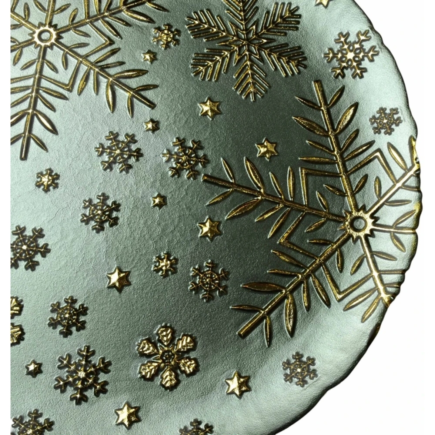 Mondex Since 1986 SANTA LILA Lautanen 33x33x2,3 cm vihreä lumihiutale – 2