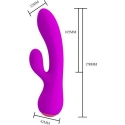 Pretty Love Rechargeable Vibrator with Massager 17cm 12 USB Modes Pretty Love Rechargeable Vibrator with Massager 17cm 12 USB Modes