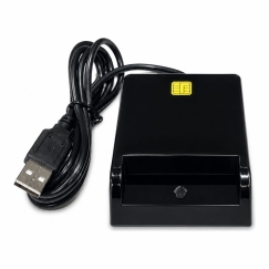 USB nutikaardi lugeja, kontakt IC kaardi lugeja digitaalallkirja, eID, pangandus- ja valitsuskaardi jaoks, must