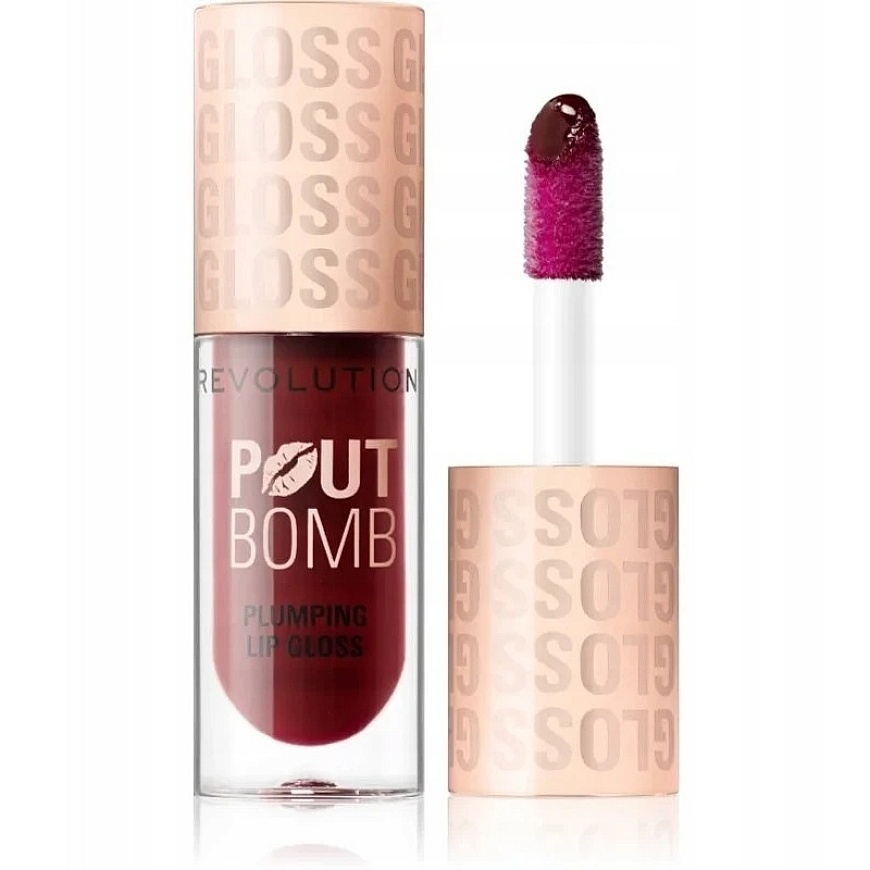 Makeup Revolution Plump & Shine Plumping Lūpų blizgis Jelly Berry Mauve 4.6 ml – 2