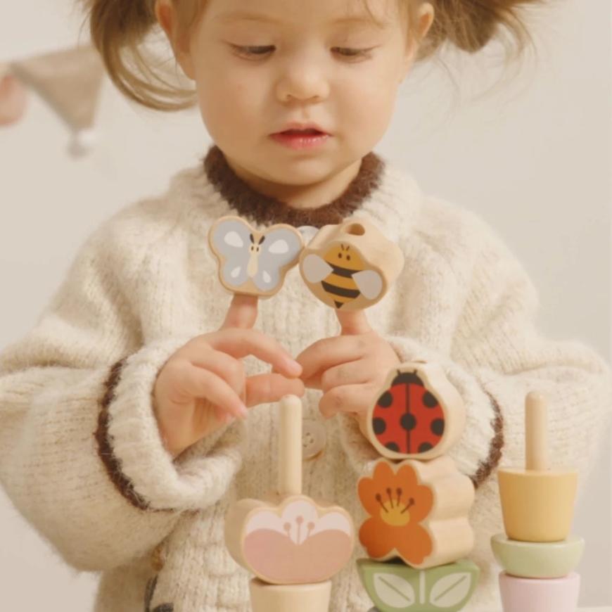Viga Toys VIGA Деревянная головоломка-сортировщик цветов "Сад" 12м+ – 5