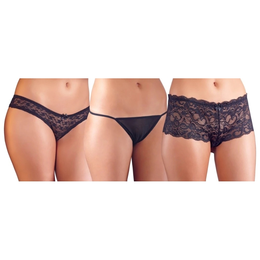 Cottelli Aluspesu Komplekt Must XL – 3