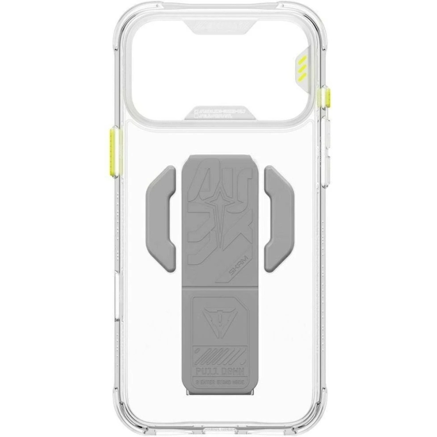 Dėklas Skinarma Helio CE Grip Stand, skirtas iPhone 18 Pro / 17 Pro, skaidrus – 4