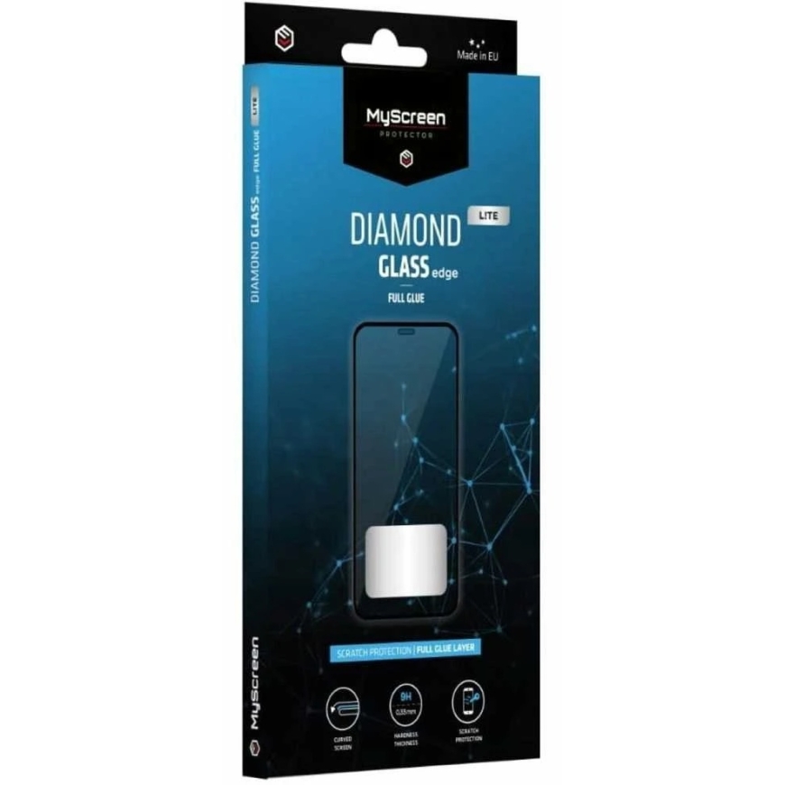 MyScreen Diamond Glass Edge Lite FG rūdīts stikls Google Pixel 10/10 Pro, melns
