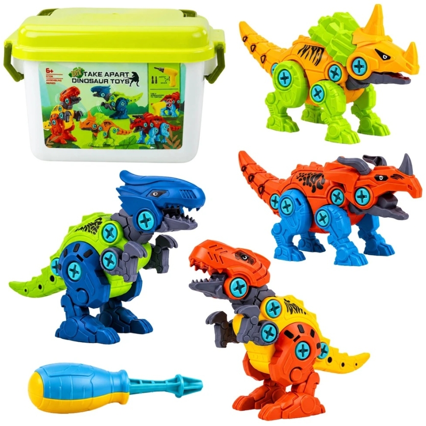 Lean Toys Dinosauruse ehituskomplekt 4 tk.