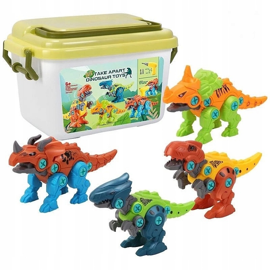 Lean Toys Dinosaur Building Set 4 pcs. – 2