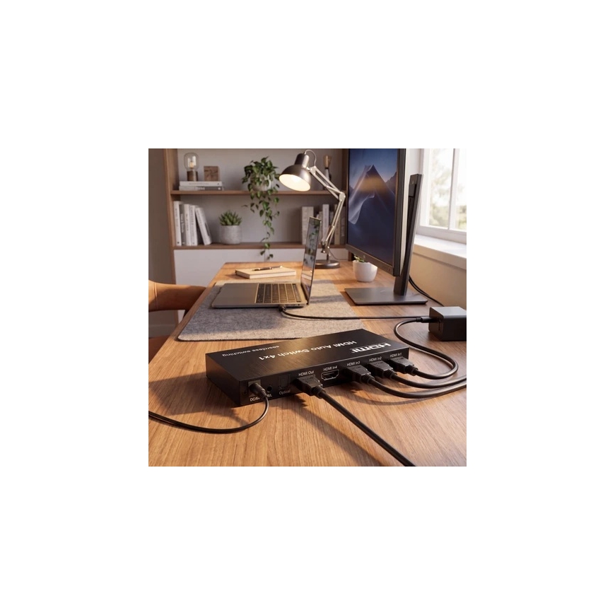Spacetronik HDMI-kytkin 4x1 SPH-S1041 4K 60Hz