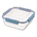 Kvadrātveida pārtikas uzglabāšanas trauks, 0.8L, 14,7 x 14,7 x 6