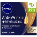Nivea Uudistava ryppyjä vastaan -yövoide 55+ (Rypytys vastaan + Elvyttävä) 50 ml Nivea Uudistava ryppyjä vastaan -yövoide 55+ (Rypytys vastaan + Elvyttävä) 50 ml