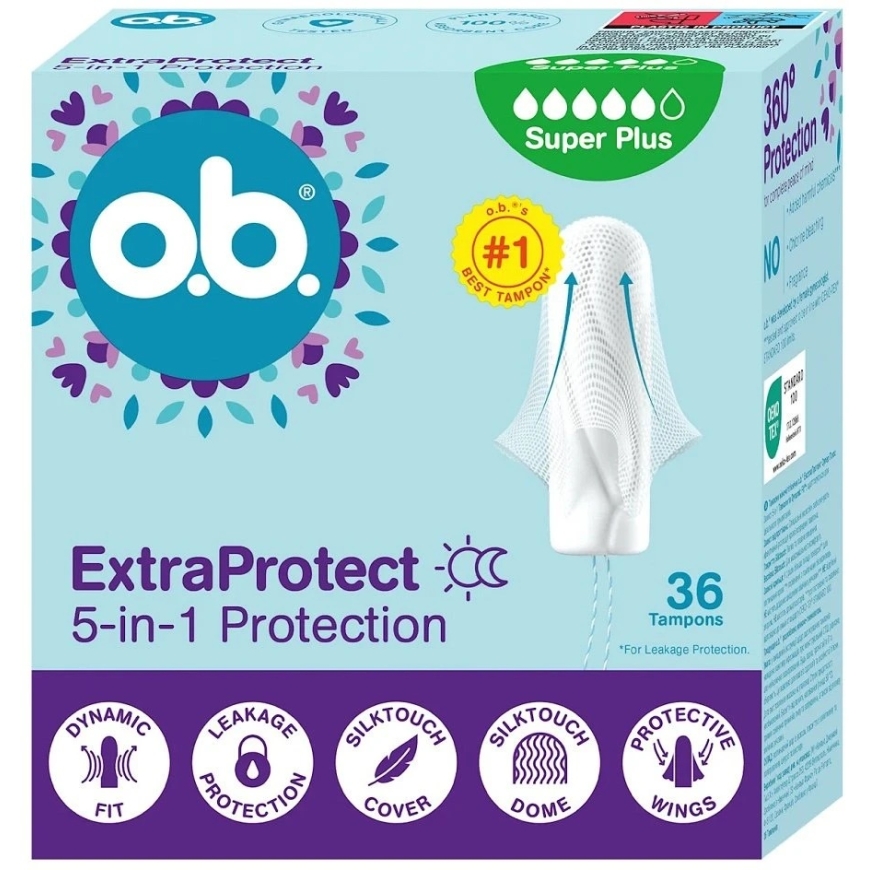 Johnson O.B._Extra Protect Super Plus tampoonid, 36 tk. – 3