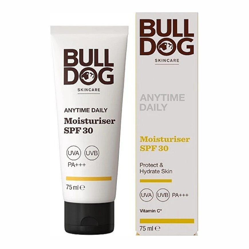 "Bulldog" kosteuttava kasvovoide SPF 30, päivittäinen kosteutus, 75 ml