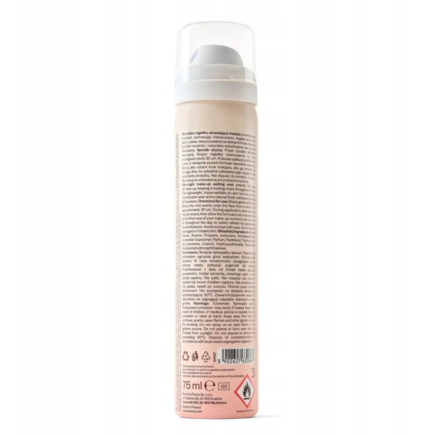 Kryolan „Paese Ultralight“ makiažo fiksavimo purškiklis 75 ml – 2