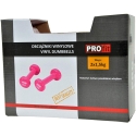 Vinyl Dumbbells Profit pink 2x1.5kg DK 4102 Vinyl Dumbbells Profit pink 2x1.5kg DK 4102