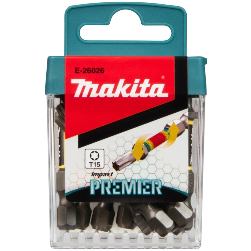 Makita E-tüüpi Impakti Torx Peaad T15x50mm 10tk E-26026 T15 • 50 mm • 1/4" • 10 tk