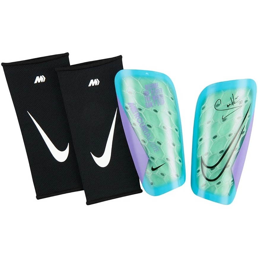 Nike Mercurial Lite "Sam Kerr" Mint-Black IV6100 342 (XL) Football Shin Guards