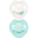 LOVI silicone dynamic pacifiers Prime, Lagoon/Mint Cream, 0–6 months, 2 pcs., 34/451